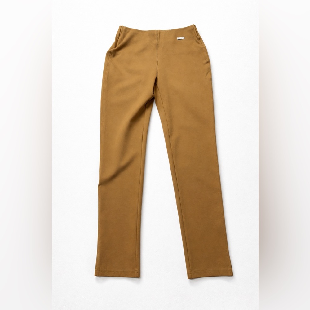 Rafaella Comfort Pants Small Tan Pull On Tummy Control‎ Stretch Work